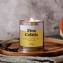 Pina Colada Candle Wood Wick Candle, thumbnail 1 of 7