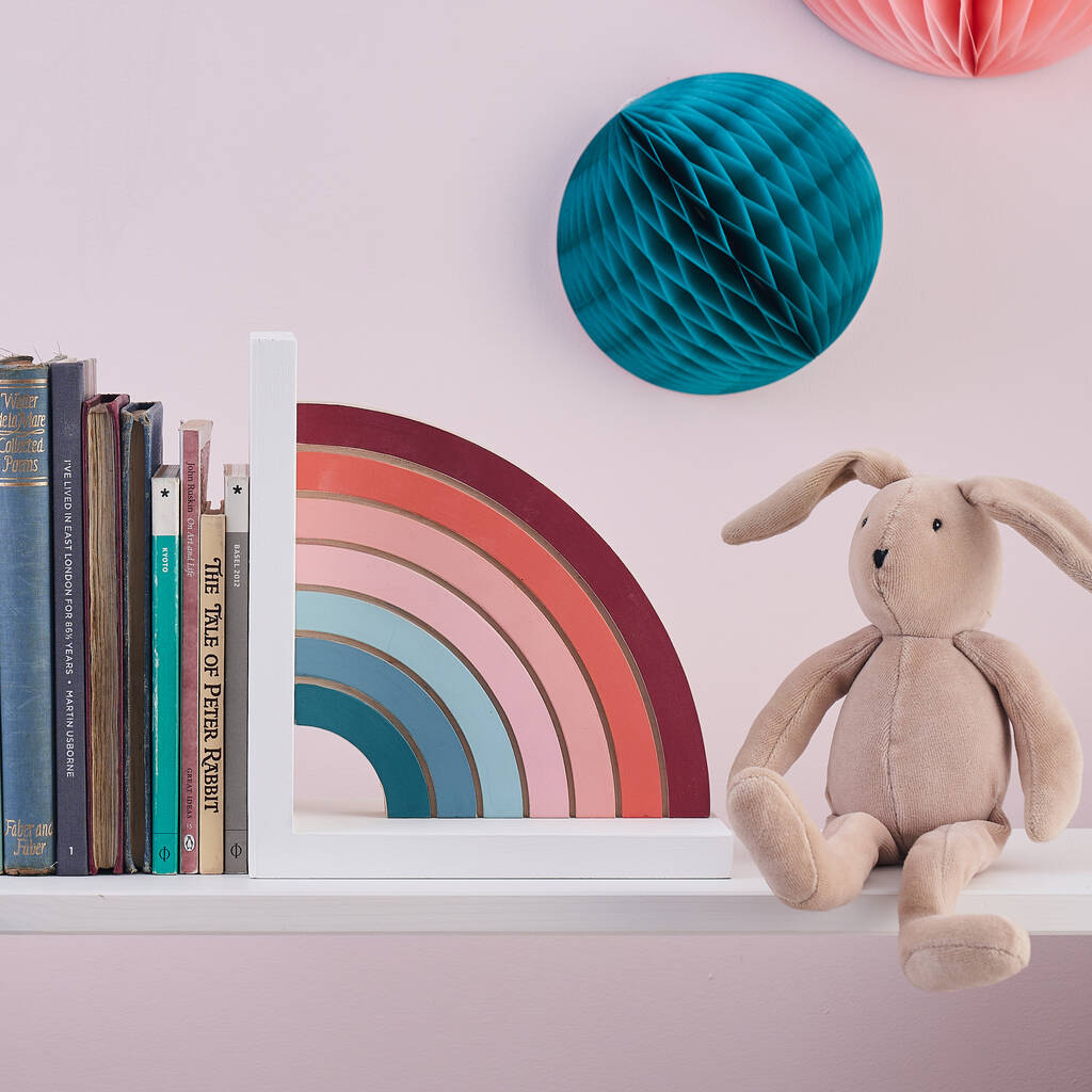 Hand Painted Rainbow Bookend, 1 of 10