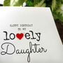 Personalised Birthday Card For Special Daughter, Handmade Card, thumbnail 2 of 4