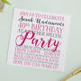Personalised Birthday Enagement Wedding Invitations, thumbnail 4 of 4