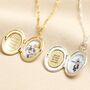 Personalised Oval Locket Necklace, thumbnail 8 of 8