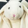 Large Cream Bunny Plush Soft Toy, thumbnail 7 of 8