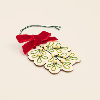 Make Your Own Stitched Mistletoe Decoration, 5 of 7