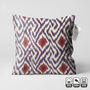 Purple Handwoven Ikat Cushion Cover, thumbnail 1 of 7