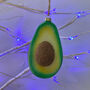 Glittery Avocado Xmas Tree Decoration, thumbnail 4 of 5