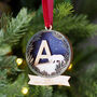 Personalised Initial Bear Christmas Decoration, thumbnail 1 of 2