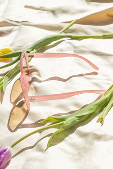 Pink Thin Frame Butterfly Cat Eye Sunglasses, 8 of 8