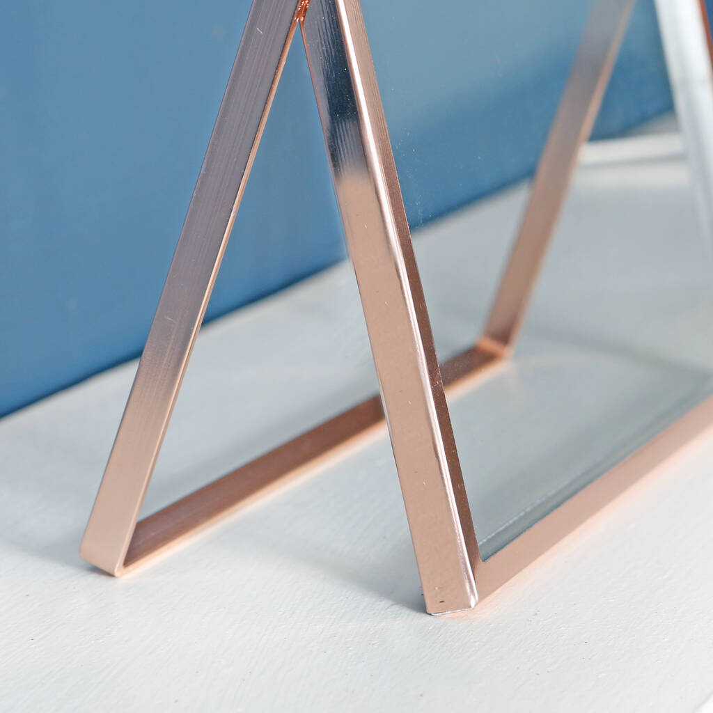 Rose Gold Glass Photo Frame By Red Berry Apple
