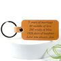Personalised Leather Keyring For Wedding Anniversary, thumbnail 2 of 2