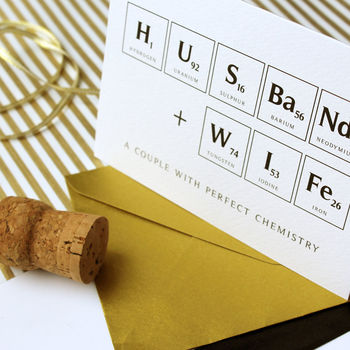 Perfect Chemistry Wedding Card, 2 of 2