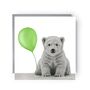 Polar Bear Balloon Greeting Card, thumbnail 1 of 5