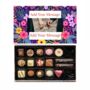 Personalised Chocolate Gift Box | 16 Box Purple Flowers, thumbnail 1 of 1