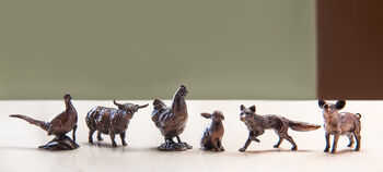 Miniature Bronze Pheasant Sculpture 8th Anniversary, 2 of 11
