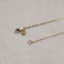 18 K Gold Plated Figaro Chain Necklace, thumbnail 2 of 4