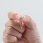 Sterling Silver Blue Opal And Chain Ear Jacket, thumbnail 3 of 11