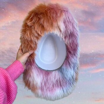 Pastel Fur Cowboy Hat, 8 of 10