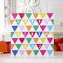 Happy Birthday Multicoloured Triangle Card, thumbnail 1 of 3