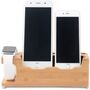 Two In One Bamboo Multifunction Charger Stand Dock, thumbnail 6 of 10