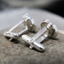 Sterling Silver Cremation Ashes Memorial Cufflinks, thumbnail 7 of 8