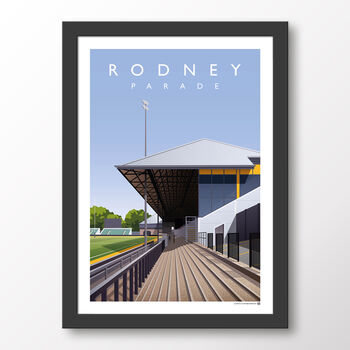 Dragons Rfc Rodney Parade Rugby Poster, 7 of 7