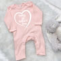 Happy 1st Father's Day In Heart Babygrow, thumbnail 9 of 10