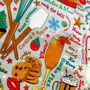 Christmas Foodie Unisex Cotton Apron With Front Pocket, thumbnail 10 of 11