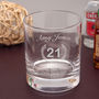 Personalised Whiskey Glass Set For 21st Birthday, thumbnail 1 of 6
