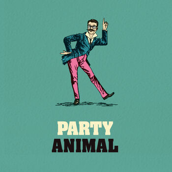 Funny Birthday Card ‘Party Animal’, 2 of 4