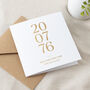 Special Date Foiled Gold Anniversary Card, thumbnail 2 of 2