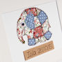 Personalised Elephant Embroidered Artwork, thumbnail 5 of 6