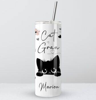 Personalised Cat Lover Gift Insulated Travel Cup – Mum, Dad, Gran, 4 of 6