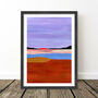 Lavender Sky Abstract Landscape Set Of Three, thumbnail 9 of 10