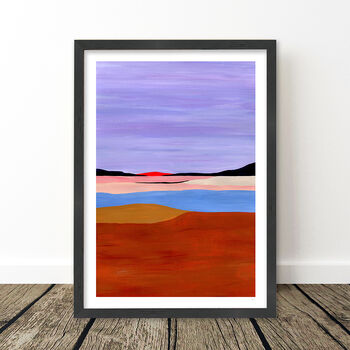 Lavender Sky Abstract Landscape Set Of Three, 9 of 10