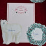 Festive Prawn Menu And Place Card Set, thumbnail 3 of 4