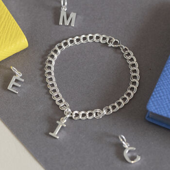 Children's Personalised Silver Initial Charm Bracelet, 3 of 7