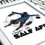 Personalised Goalkeeper Gift Art Poster, thumbnail 3 of 5