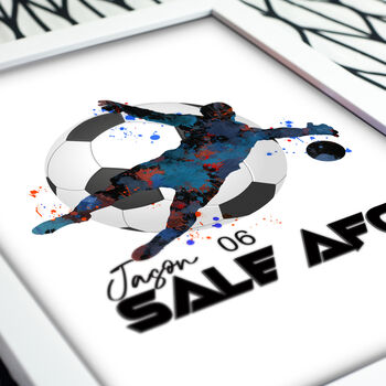 Personalised Goalkeeper Gift Art Poster, 3 of 5