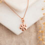 Gold Plated Sterling Silver Paw Print Necklace, thumbnail 4 of 5