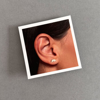 Mama Bear Sterling Silver Earrings, 7 of 10