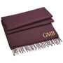 Classic Woven Scarf With Personalised Embroidered Initials, thumbnail 5 of 11