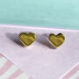 Tiny Heart Sterling Silver Stud Earrings, thumbnail 3 of 7