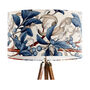 Blue And Taupe Botanical Lampshade, thumbnail 5 of 7