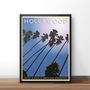 Personalised Hollywood Vintage Style Travel Print, thumbnail 4 of 5