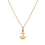 Small Anchor Charm Necklace, thumbnail 4 of 7