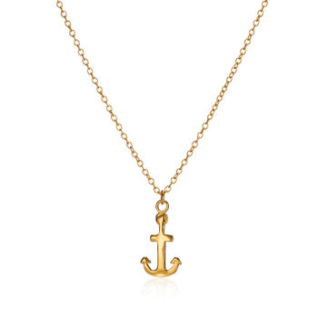 Small Anchor Charm Necklace, 4 of 7