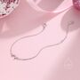 Sterling Silver Extra Tiny Crescent Moon Bracelet, thumbnail 5 of 11