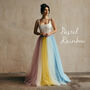 Maxi Bridal Tulle Rainbow Skirt, thumbnail 6 of 11