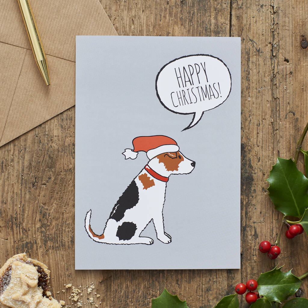 Jack Russell Christmas Card By Sweet William Designs