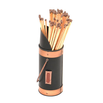 Billington Black And Copper Match Canister, 2 of 4
