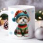 Personalised Maltese In Christmas Jumper Mug B, thumbnail 1 of 2